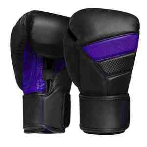 High Quality Breathable Blue <b>Hook</b> & Loop Boxing Gloves for Men with Cowhide Leather and Polyester <b>Outdoor</b> Training Design - Product Image 6