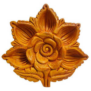 Juego de 5 Bandejas Decorativas de Terracota para Puja, 14x14x4 cm - Product Image 2