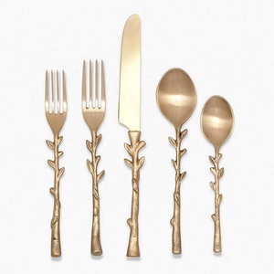 Couverts de haute qualité couverts épais lourds cuisine Restaurant mariage ensemble de couverts en acier inoxydable argenterie - Product Image 3