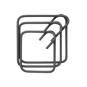 Staffa Chiusa per Rinforzo in Ferro 35 X 35 cm per Strutture in Calcestruzzo - Product Image 2