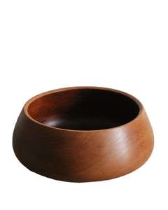 Plato contemporáneo de madera marrón hecho a mano, cuenco multiusos desechable ecológico para servir, piezas de vajilla de comedor de cocina - Product Image 5