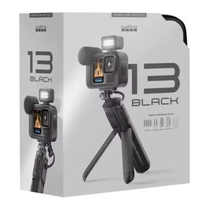 กล้องแอคชั่น Tom Hot Selling Original Go Pro HERO13 Black รุ่น Creators Edition 5.3K 60+ กันน้ำ รับประกัน 3 ปี เสียงรอบทิศทาง - Product Image 1