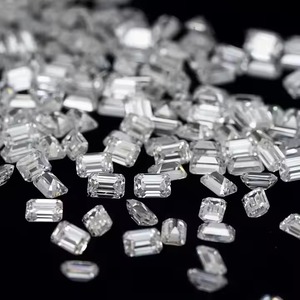 0,10 CT a 0,75 CT Piedra de diamante suelta blanca natural Corte Esmeralda para la fabricación de joyas VVS2 Corte excelente - Product Image 1