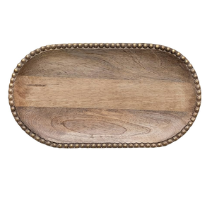 Bandeja de madera de acacia para servir comida de cocina, platos para servir, ideal para cenas, fiestas, té, Bar, accesorios de mesa, superventas - Product Image 5