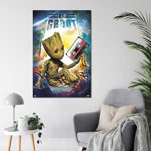 Gardiens de la Galaxie Vol. 2 tableaux muraux au design moderne « I Am Groot » - Product Image 4