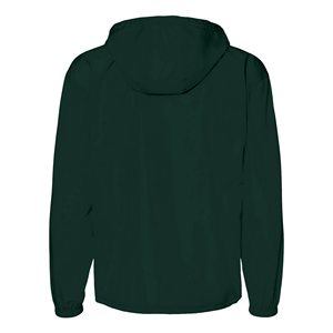 Logo personnalisé OEM Design Vintage Veste d'hiver à manches longues de couleur vert foncé pour hommes avec braguette zippée et capuche de BD - Product Image 2