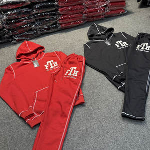 Ensemble de vêtements de sport d'hiver pour hommes élégants Meilleur survêtement avec impression de logo solide disponible pour les commandes en gros - Product Image 3