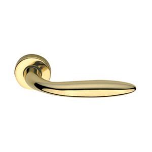 Maniglia "new Soft" con Rosetta in Ottone Inox (oro) - Product Image 1
