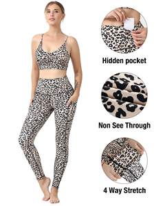 Leggings de yoga pour femmes de haute qualité, vente chaude du fabricant professionnel, poche latérale, vêtements de sport, équipement de fitness pour l'été, taille - Product Image 3