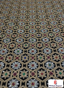 Tissu en velours de luxe avec broderie de paillettes pour robes de soirée, robes de cérémonie, vêtements de fête et créations de haute couture Bahreïn - Product Image 2