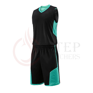 OEM Basketball Uniform <b>Dress</b> Set Crop Tank Top and Biker Shorts Set <b>Custom</b> Team Fashion Cheerleading Two Piece Sublimation OEM - Product Image 3