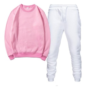 Custom <b>Crewneck</b> Tracksuit Set Jogging Track Suits Sports Set Blank Sweatsuits Wholesale Men Joggers Sets Training Wear - Product Image 5