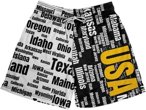 Pantalones cortos deportivos con estampado de diseño personalizado, pantalones cortos de entrenamiento y gimnasio elásticos de 4 vías que absorben la humedad - Product Image 2