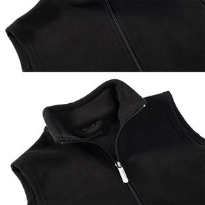 Winter New Smart Slim Warm Vest Down rembourré avec logo et étiquettes personnalisés Polyester Fleece Lined Gilets Wholesale - Product Image 3
