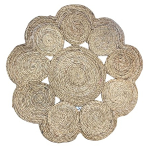 Tapis de sol tressé en jute écologique fait main 2023, tapis de sol naturel, tapis ronds en jute, fabriqué au Bangladesh - Product Image 1