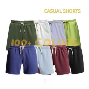 Pantalones cortos de baloncesto de calle para hombre, pantalones deportivos de cuarto sólido, para playa, Fitness, entrenamiento atlético, gimnasio, Joggers, malla deportiva informal - Product Image 5