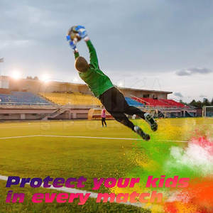 Gants de gardien de but en cuir avec logo personnalisé de haute qualité pour enfants équipement de sport de plein air respirant - Product Image 6