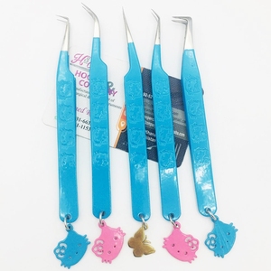 แหนบเฮลโลคิตตี้เทรนด์สูงแหนบ Hello Kitty สแตนเลสสตีลคิตตี้ผีเสื้อแหนบขนตาขนมิงค์แบบยั่งยืน - Product Image 3