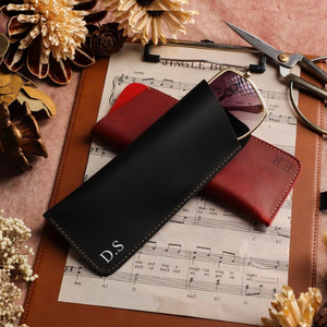 Étui à lunettes en cuir véritable personnalisé, étui à lunettes de soleil personnalisé avec initiales, fermeture magnétique, taille personnalisable, tendance - Product Image 5