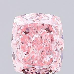 Diamante Cultivado en Laboratorio, Corte Cojín, 2.19 CT, Rosa Intenso, VVS 1, Diamante y Joyería Personalizados - Product Image 4