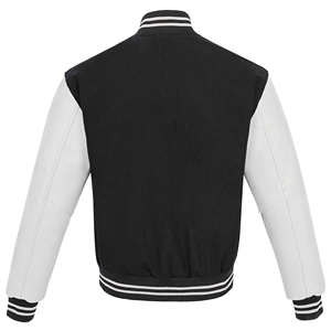 Chaqueta Bomber Varsity de Invierno para Hombre, Diseño Personalizado, Ecológica, Transpirable, Resistente al Viento, Antibacteriana, con Cuello Henry de Lana Estándar, Estilo Vintage - Product Image 3