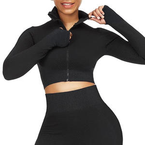 Survêtement de gymnastique personnalisé pour femmes, séchage rapide et respirant, ajustement confortable pour le yoga et la salle de sport, remise sur commande en gros - Product Image 2