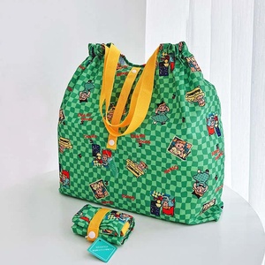 Sac fourre-tout imprimé étoile et lune marine, 25L, fermeture à glissière, poignée souple, pliable, imperméable, unisexe, sac de voyage en polyester - Product Image 3