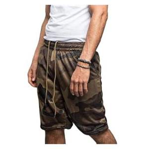 กางเกงขาสั้นตาข่ายแห้งเร็วผ้าโพลีเอสเตอร์สำหรับผู้ชายมี100% 5นิ้วอุปกรณ์สำหรับเล่นกีฬาระบายอากาศได้ดีปรับแต่งได้ตามต้องการ - Product Image 5