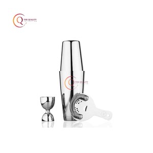 Stainless Steel <b>Cocktail</b> Shaker Luxury Custom Shaker Wholesale Shiny Polished <b>Cocktail</b> Shaker With <b>Cocktail</b> <b>Stirrer</b> for Hotel - Product Image 1