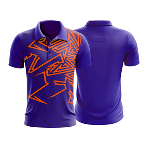 Polo en coton premium sublimé, vêtements d'équipe performants pour hommes, femmes et jeunes, séchage rapide, respirant, polo actif - Product Image 5