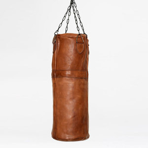 Sac de frappe robuste en cuir de qualité supérieure avec remplissage de sable pour l'entraînement de boxe, le fitness, l'endurance et la technique - Product Image 1