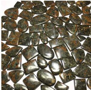 Cabujón de jaspe de chesolita natural, piedras preciosas sueltas de corte ovalado hechas de ágata - Product Image 5