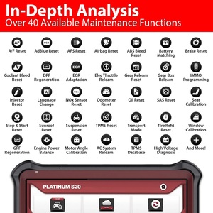 Escáner de Diagnóstico Inalámbrico OBD2 Platinum S20 Auténtico para Todos los Vehículos - Product Image 5