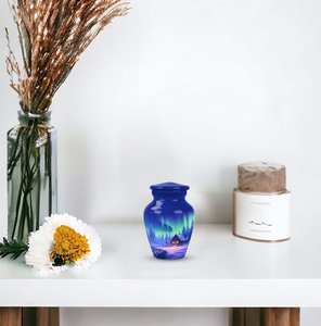 Aurores boréales urnes pour cendres humaines crémation pour cendres pour adultes funérailles commémoratives personnalisées urnes pour hommes - Product Image 6