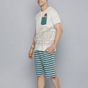 Conjunto de Camiseta y Pantalones Cortos 100% Algodón Transpirable, Manga Corta, Ligero y Duradero, Conjunto de Verano en Venta Online - Product Image 2