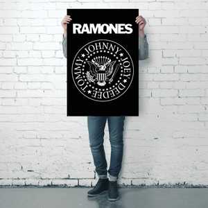 Póster con el logo de Ramones 'Gabba Gabba Hey!' Arte de Pared en Lienzo - Product Image 2