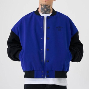 Men's Wear Clothing Varsity Letterman Jacket Embroidery Fleece Causal Varsity Baseball Bomber Letter Jacket - Product Image 6