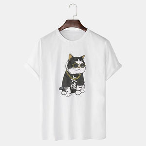 เสื้อยืดกีฬาผู้ชายพิมพ์ลายตัวอักษรและลายน้ำหนักมากเสื้อยืดผ้าฝ้าย100% พิมพ์ลาย - Product Image 1