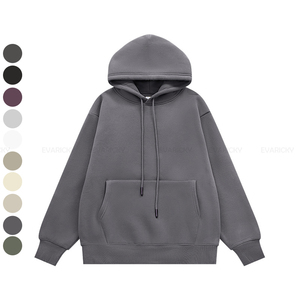 Sweats à capuche vierges en vrac en gros personnalisable coton Streetwear haute qualité Boxy hiver polaire à capuche pour hommes élégant - Product Image 1