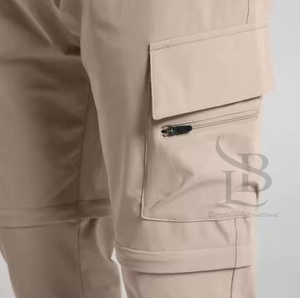 Pantalones Cargo de alta calidad para hombre, cómodos trajes casuales de tela de secado rápido para viajes de Camping, patrón recto, cintura media plana - Product Image 6