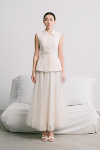 Jupe plissée de haute qualité pour femmes Taille Polyester Coton Matériel 3 COUCHES MIDI TULLE JUPE Étiquettes personnalisées du Vietnam - Product Image 4