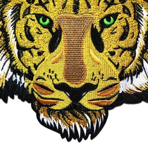 Écussons brodés en PVC thermocollants personnalisés Tigre Lion Loup avec formes d'étoiles et de fleurs, fabriqués à la main par TEPRA SPORTS - Product Image 6