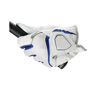 Professional Printed Logo Cabretta <b>Leather</b> Non-Slip Golf <b>Gloves</b> Hook & Loop Closure High Quality Bulk Quantity with Low Prices - Product Image 6