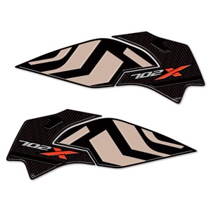 Adesivo Protettivo Personalizzato Beige per Serbatoio Moto Benelli TRK 702X, Impermeabile - Product Image 2