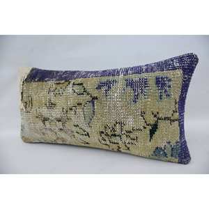 หมอน Kantha ลายวินเทจสีม่วง12X24นิ้วผ้าขนสัตว์เย็บปะติดปะต่อกันโมเสค Paisley paneled ทอเทคนิค - Product Image 3