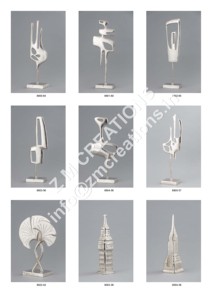 Escultura de Metal hecha a mano, centro de mesa, jarrón, hoja alta, Color negro moderno, hogar, boda, Hotel, decoración, centros de mesa de entrada - Product Image 6