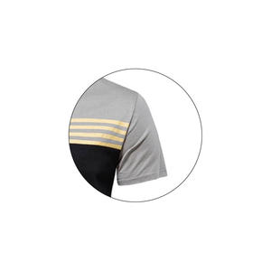 T-shirt tricoté à manches courtes et col en O pour hommes en polyester 2025 personnalisé séchage rapide respirant vente en gros impression par sublimation respirant - Product Image 3