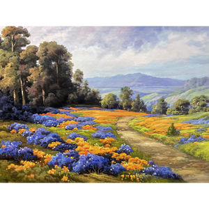 Dipinti ad olio su tela dipinti a mano 36x24 pollici 100% arte originale - Product Image 1