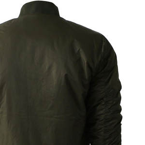 Blouson d'hiver pour homme de haute qualité, col montant, fermeture éclair sur le devant, motif uni, polyester/coton, prix de gros - Product Image 4