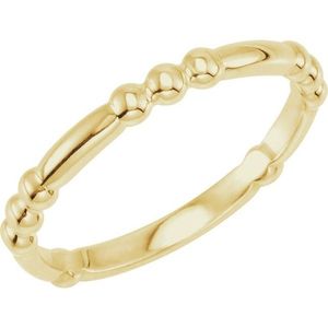 Romantic Stainless Steel Bead <b>Ring</b> Fashionable Gold Plated Inlay with Geometric Design Stylish Eternity Style Perfect Gift - Product Image 1